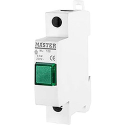 Ενδεικτική λυχνία Μονοφασική Πράσινη με neon MASTER 3625235662532