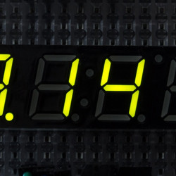4 Digit 7 Segment Display Yellow