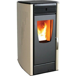 Thermiki Aero 6 Beige Σόμπα Pellet Αερόθερμη 6kW