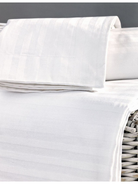 Palamaiki Σεντόνι Μονό 170x270 White Comfort Stripes