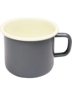 Φλιτζάνι εμαγιέ espresso γκρι 150 ml