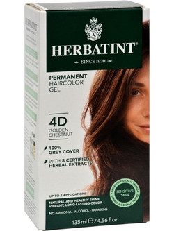 Herbatint 4D Καστανό Χρυσαφί Μόνιμη Βαφή Μαλλιών Χωρίς Αμμωνία 150ml