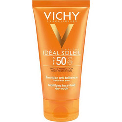 Vichy Ideal Soleil Dry Touch Mattifying Fluid Αντηλιακή Κρέμα Προσώπου SPF50 50ml