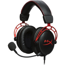 HyperX Cloud Alpha Gaming Headset Over Ear Black Red