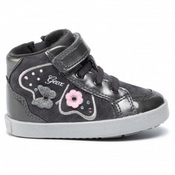 Geox Kilwi Παιδικά Sneakers Μποτάκια Ανθρακί B94D5A022HIC9002
