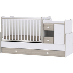 Lorelli MiniMax Πολυμορφική Κούνια για Στρώμα 60x120cm White Amber 10150500035A