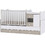 Lorelli MiniMax Πολυμορφική Κούνια για Στρώμα 60x120cm White Amber 10150500035A