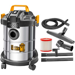 Ingco VC14122 Σκούπα Υγρών / Στερεών 800W με Κάδο 12lt