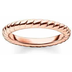 Thomas Sabo Γυναικείο Δαχτυλίδι Βεράκι από Ασήμι Ροζ Χρυσό TR197841512