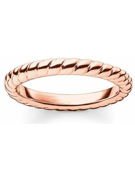Thomas Sabo Γυναικείο Δαχτυλίδι Βεράκι από Ασήμι Ροζ Χρυσό TR197841512
