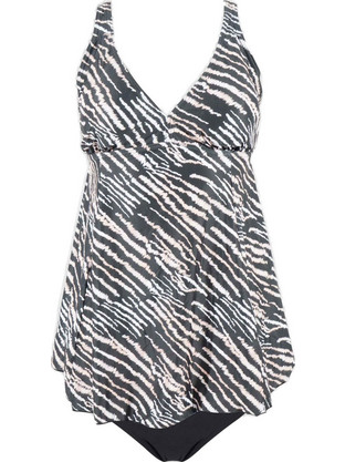Gsecret Bikini Set με Ενίσχυση Animal Print Μαύρο Λευκό WH86009-22330