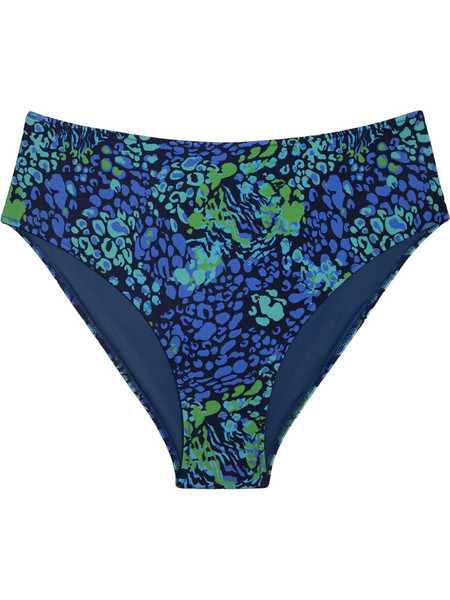 Rock Club Ψηλόμεσο Bikini Slip Floral Navy Μπλε BP-1714