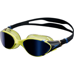 Speedo Biofuse 2.0 Mirror Γυαλάκια Κολύμβησης Ενηλίκων Αντιθαμβωτικά Μαύρα Κίτρινα
