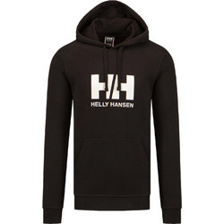 Helly Hansen Logo Hoodie Ανδρικό Αθλητικό Φούτερ με Κουκούλα Μαύρο 33977-990