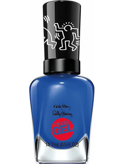 Sally Hansen Miracle Gel Keith Haring 925 Draw Blue In Glitter Βερνίκι Νυχιών Μακράς Διαρκείας
