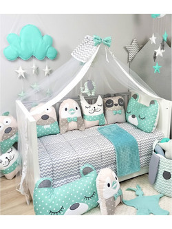 Baby Star Tiny Friends Σετ Κούνιας Veraman 3τμχ