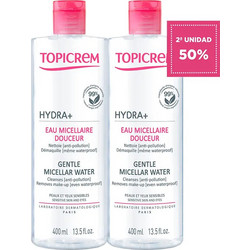 Topicrem Gentle Micellar Water Ντεμακιγιάζ 2x400ml