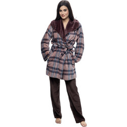 Galaxy Γυναικεία Ρόμπα Χειμωνιάτικη Fleece Ροζ 852-23