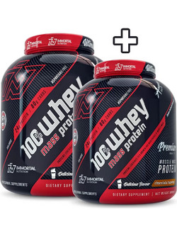 Immortal Nutrition Whey Mass Chocolate Hazelnut Πρωτεΐνη Ορού Γάλακτος Όγκου 2X3kg