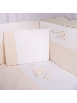 Funna Baby Sweet Teddy Bear Σετ Κούνιας Cream 6τμχ