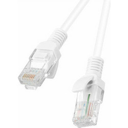Lanberg U/UTP Cat.5e Καλώδιο Δικτύου Ethernet 1m White PCU5-10CC-0100-W