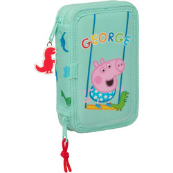 Safta Peppa Pig George Κασετίνα Γεμάτη με 2 Θήκες Γαλάζια 412392854