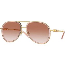 Versace VE2260 100213 Aνδρικά Γυαλιά Ηλίου Aviator Μεταλλικά Χρυσά με Καφέ Polarized Φακό