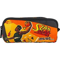 Must Energy Slam Dunk Κασετίνα με 2 Θήκες Μαύρη Πορτοκαλί 585563