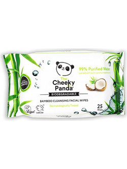 The Cheeky Panda Bamboo Facial Coconut Μαντηλάκια Ντεμακιγιάζ 25τμχ