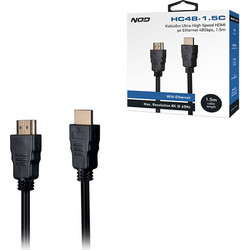 NOD Καλώδιο HDMI 2.1 HDMI Male to HDMI Male 1.5m Black