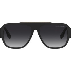 Marc Jacobs MARC756/S 1E1 Ανδρικά Γυαλιά Ηλίου Aviator Κοκάλινα Μαύρα με Μαύρο Polarized Φακό