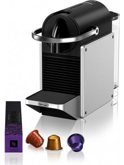 DeLonghi Espresso Pixie EN127.S Καφετιέρα Espresso για Kάψουλες Nespresso 19bar Silver