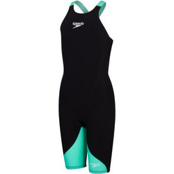 Speedo Fastskin LZR Ignite Kneeskin Παιδικό Αγωνιστικό Μαγιό Κολύμβησης Ολόσωμο για Κορίτσι Μαύρο Πράσινο 813439-D712