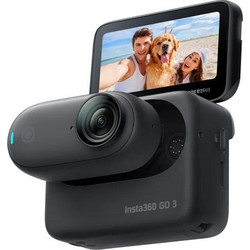 Insta360 GO 3 128GB Action Camera 2.7K 360° Υποβρύχια με WiFi και Οθόνη 2.2" Μαύρη