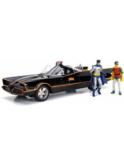 Jada Batman Batmobile Classic 1966 Batman & Robin Σετ Φιγούρες Δράσης για 8+ Ετών