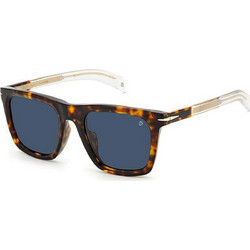 David Beckham DB7066FS KRZ/KU Ανδρικά Γυαλιά Ηλίου Τετράγωνα Κοκάλινα Ταρταρούγα με Μπλε Polarized Φακό