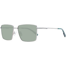 Hackett HSK1149 950 Ανδρικά Γυαλιά Ηλίου Τετράγωνα Μεταλλικά Ασημί με Πράσινο Polarized Φακό