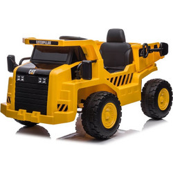 Prince Toys CAT Ηλεκτροκίνητη Παιδική Μπουλντόζα 12V με Καρότσα Κίτρινη