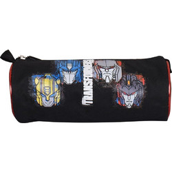SunCe Transformers Get Ready Κασετίνα Βαρελάκι Μαύρη TRGR09723