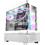 Darkflash DS900 Air White & Fans Gaming Midi Tower Κουτί Υπολογιστή RGB με Πλαϊνό Παράθυρο