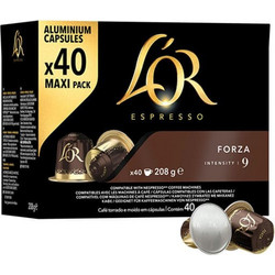 L'Or Κάψουλες Espresso Forza Συμβατές με Μηχανή Nespresso 40τμχ