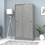 Megapap Δίφυλλη Ντουλάπα Ρούχων Συρόμενη Γκρι 94x52x182cm GP028-0094,3