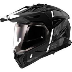 LS2 MX702 Pioneer II Hill Black White Κράνος Μηχανής On / Off 1400gr