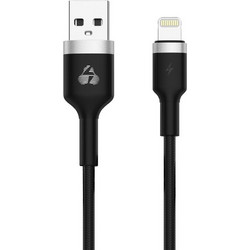 Powertech PTR-0095 Braided USB-A to Lightning Cable 15W 1m Black PTR-0095