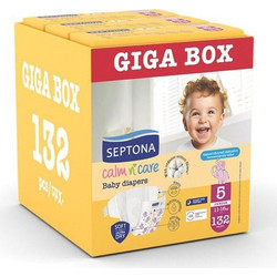 Septona Calm N' Care Junior Πάνες No5 11-16kg 132τμχ
