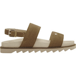 Wrangler Γυναικεία Σανδάλια Suede Χακί WL21760A-004