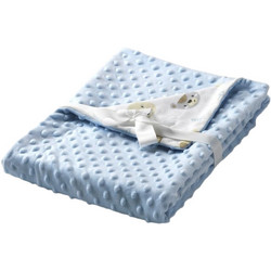 Morven Dubidu Bear Κουβέρτα Βελουτέ Αγκαλιάς 80x110 Γαλάζια