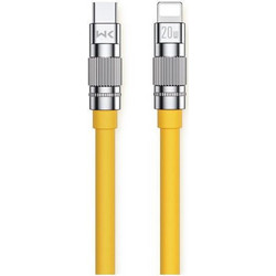 wekome WDC-187 Flat USB-C to Lightning Cable 1.2m Yellow 6941027632901