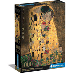 Puzzle Clementoni Compact Box Klimt Το Φιλί 1000 Κομμάτια
