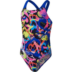 Speedo Digital Allover Powerback Αθλητικό Παιδικό Μαγιό Ολόσωμο για Κορίτσι Πολύχρωμο 8003734-16636